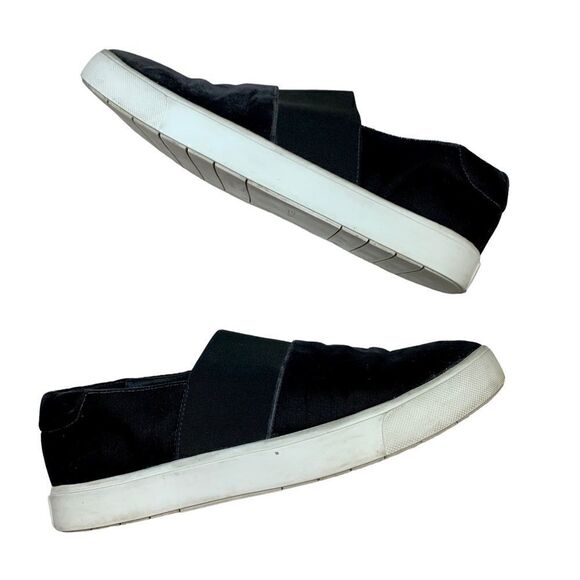 Vince Corbin Pewter Velvet Slip On Sneakers Loafers Gray Black 8.5 - Picture 4 of 9